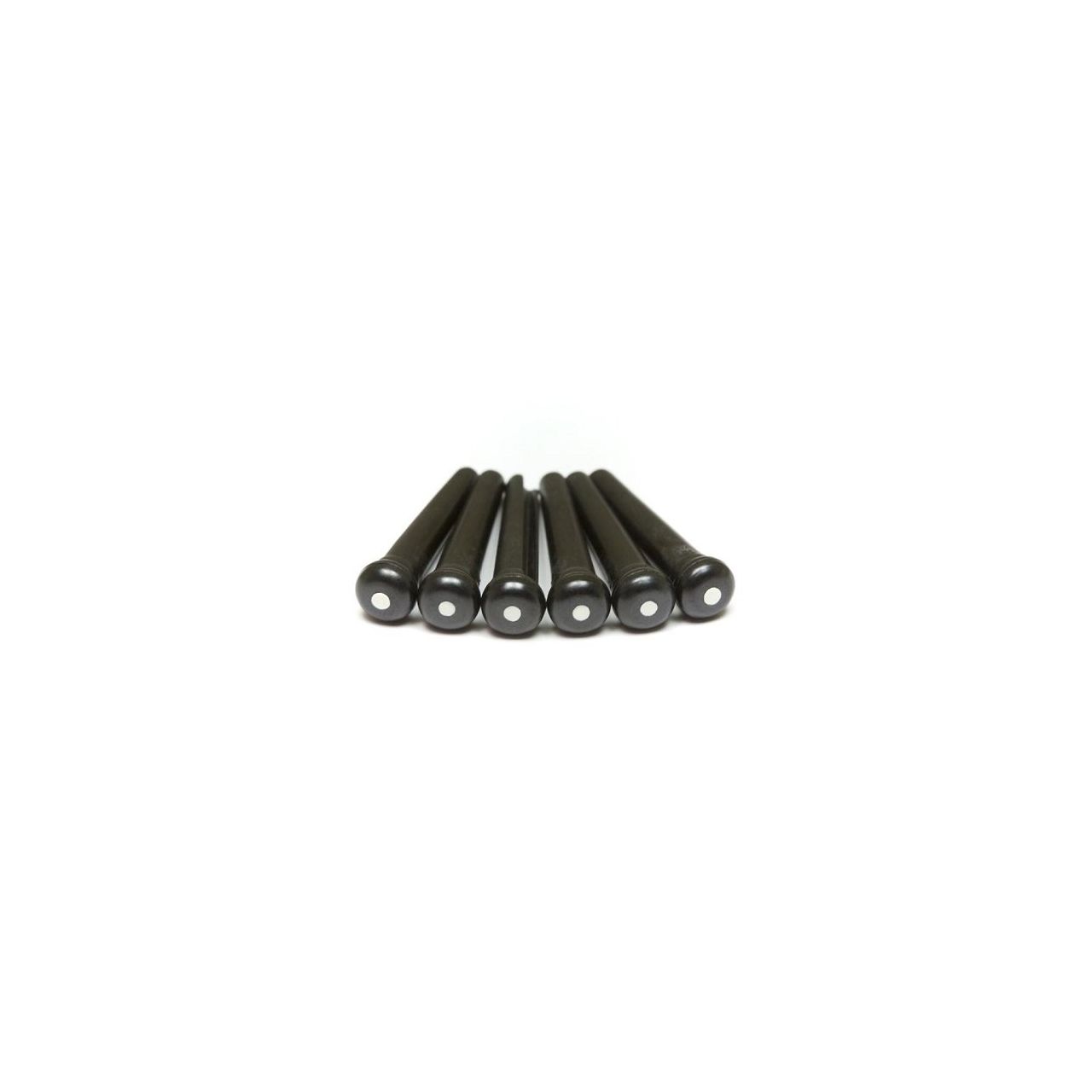 TUSQ Bridge Pins Martin 2 mm Black-White Dot, 6 pcs