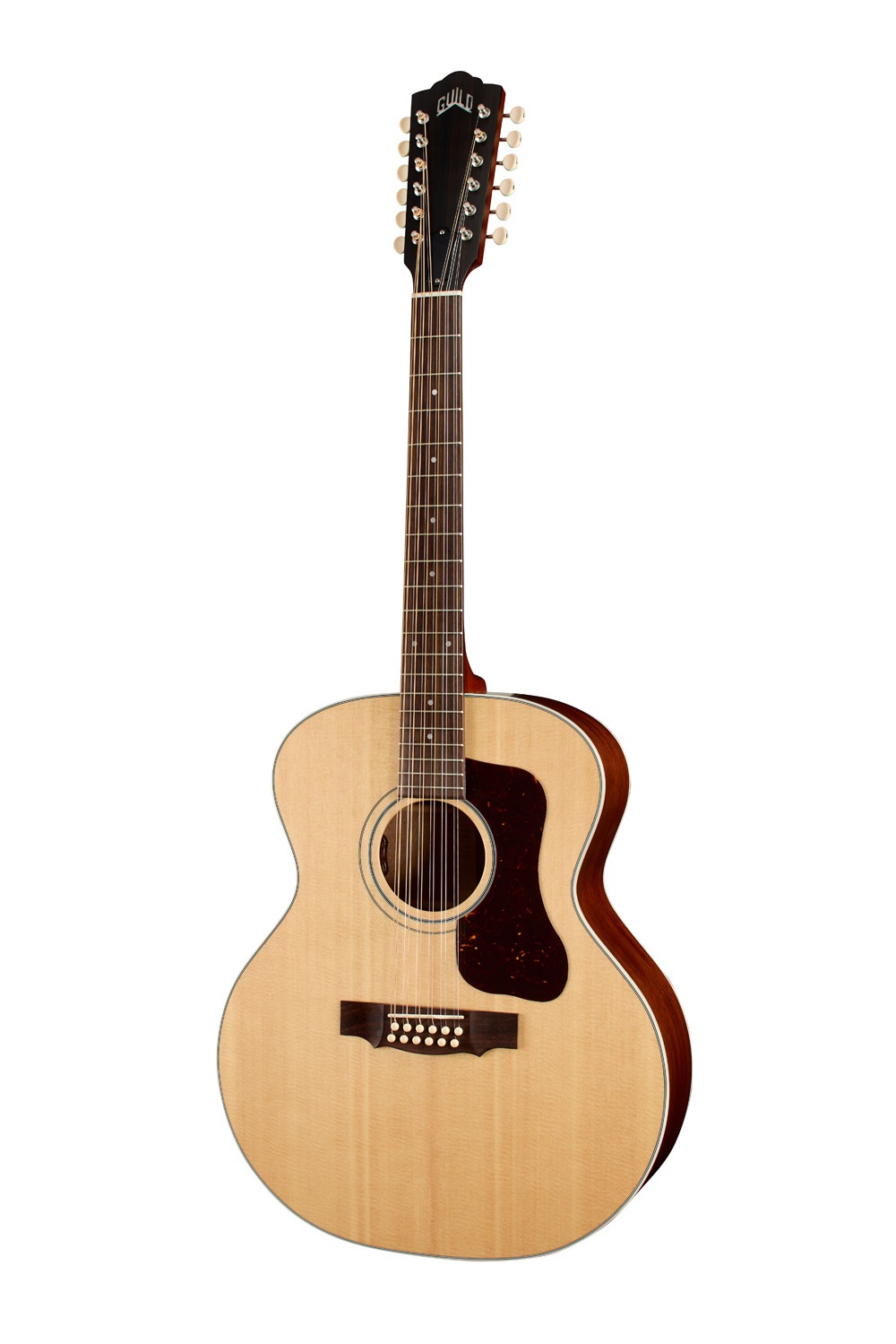 12-saitige Gitarre, Akustikgitarre, Fichtendecke, Naturholz, Cutaway-Korpus