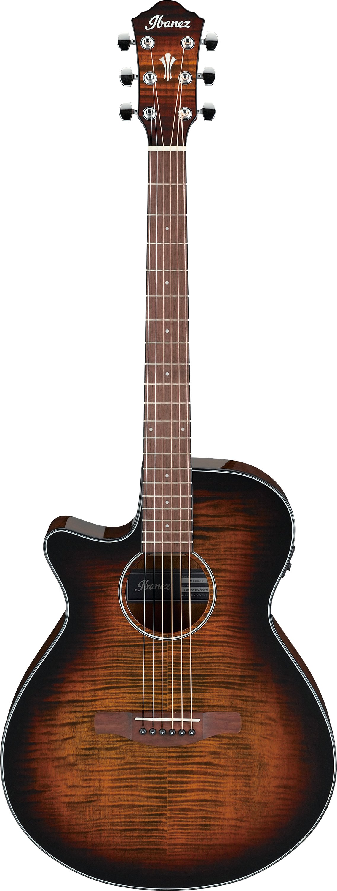 AEG70L-Tiger Burst High Gloss Lefty