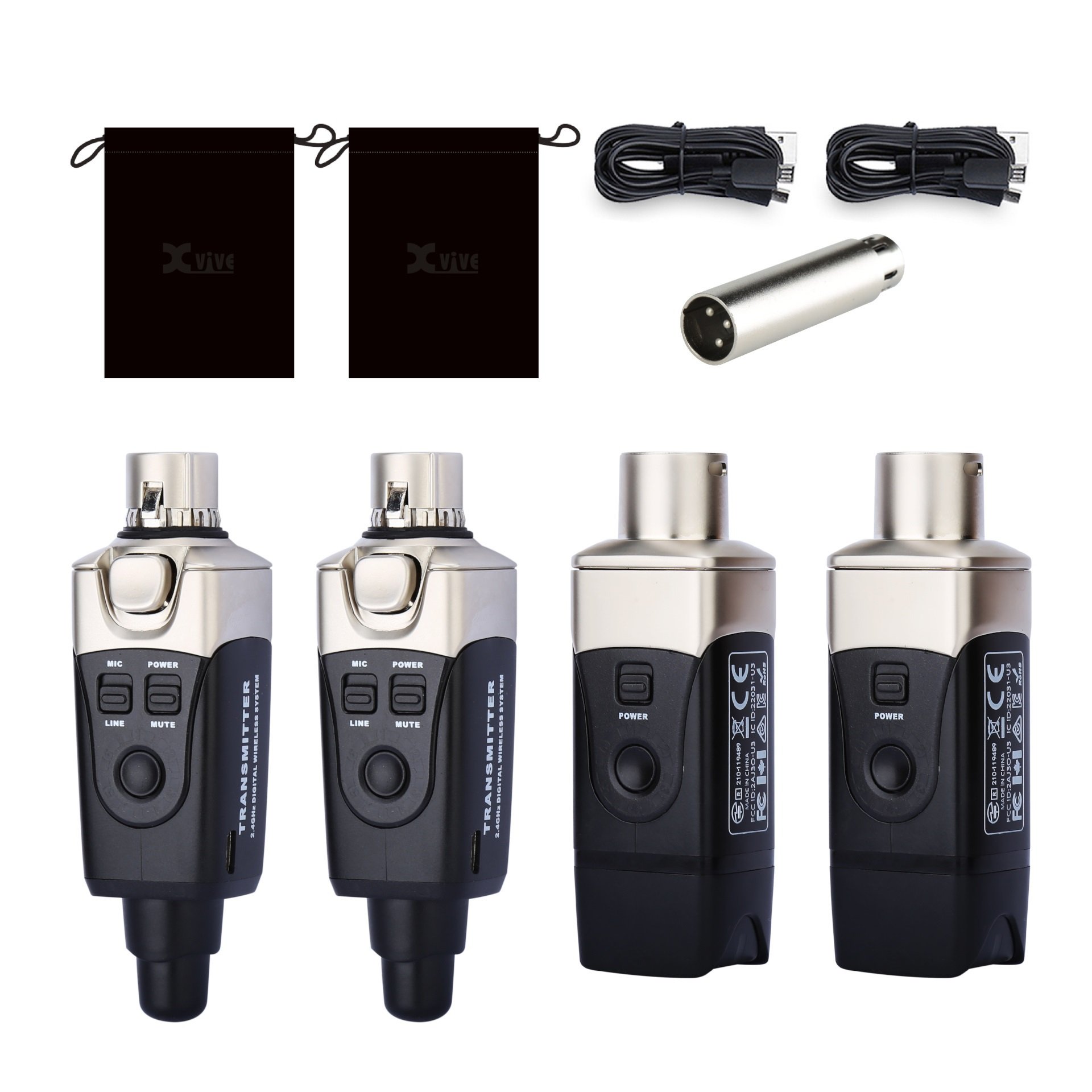 U3D Dual Wireless System for PA/DJ Systems