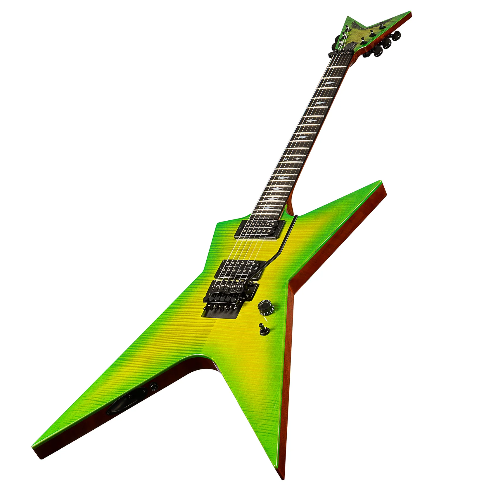 USA Flat Top Floyd Flame Top E-Gitarre