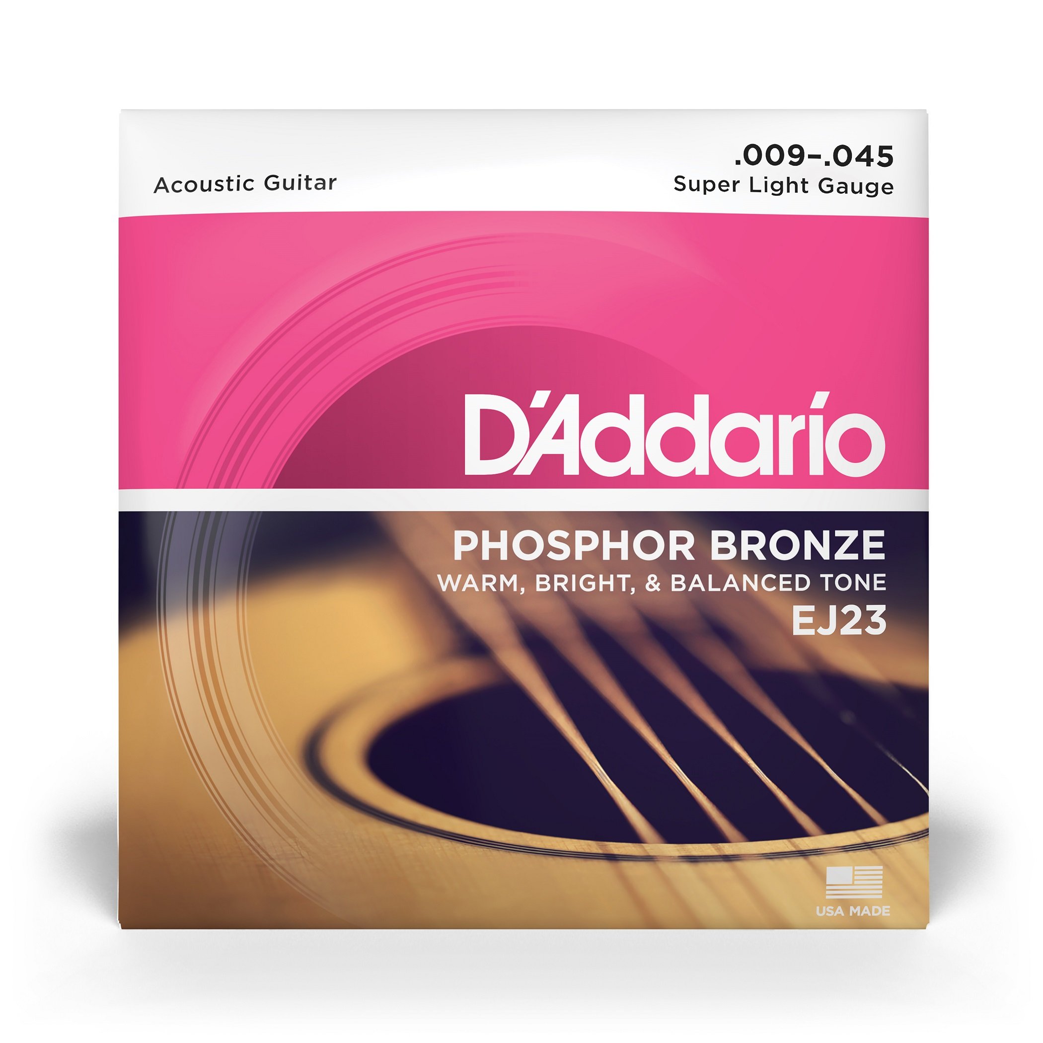 EJ23 Super Light, Phosphor Bronze Saiten für Akustikgitarre .009 - .045