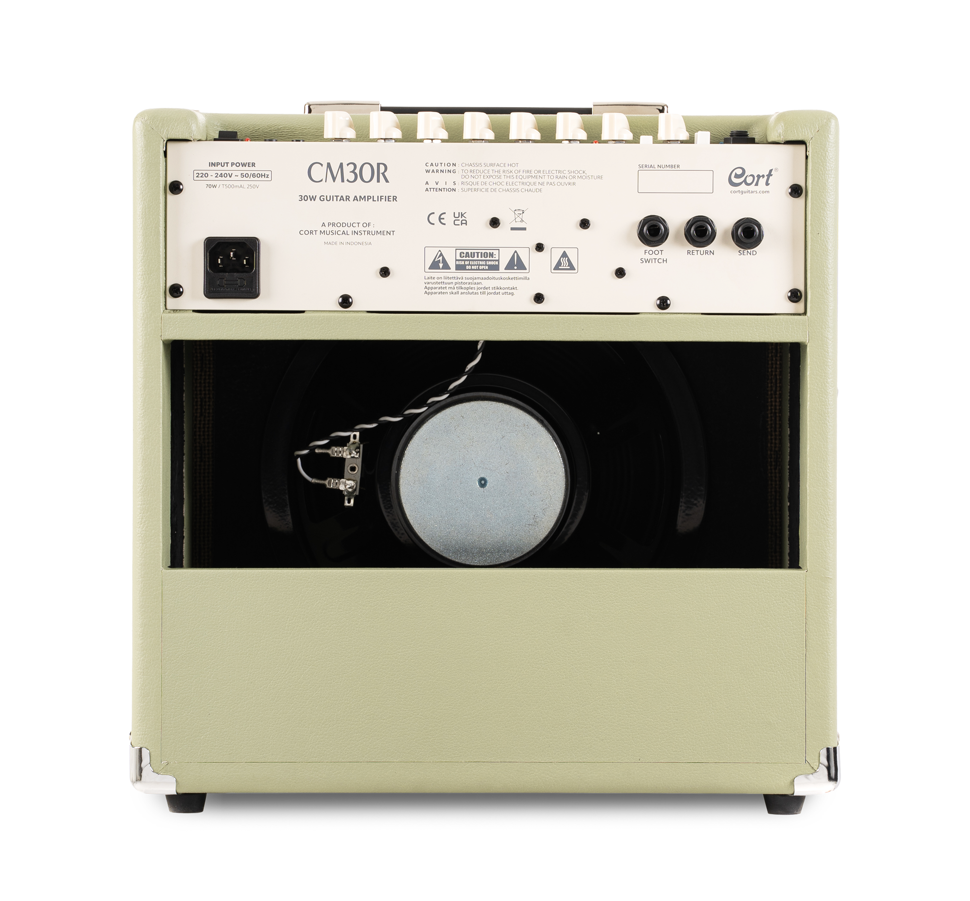 Gitarrenverstärker, 30 Watt, Cremefarben, Lautsprecher, Röhrenverstärker