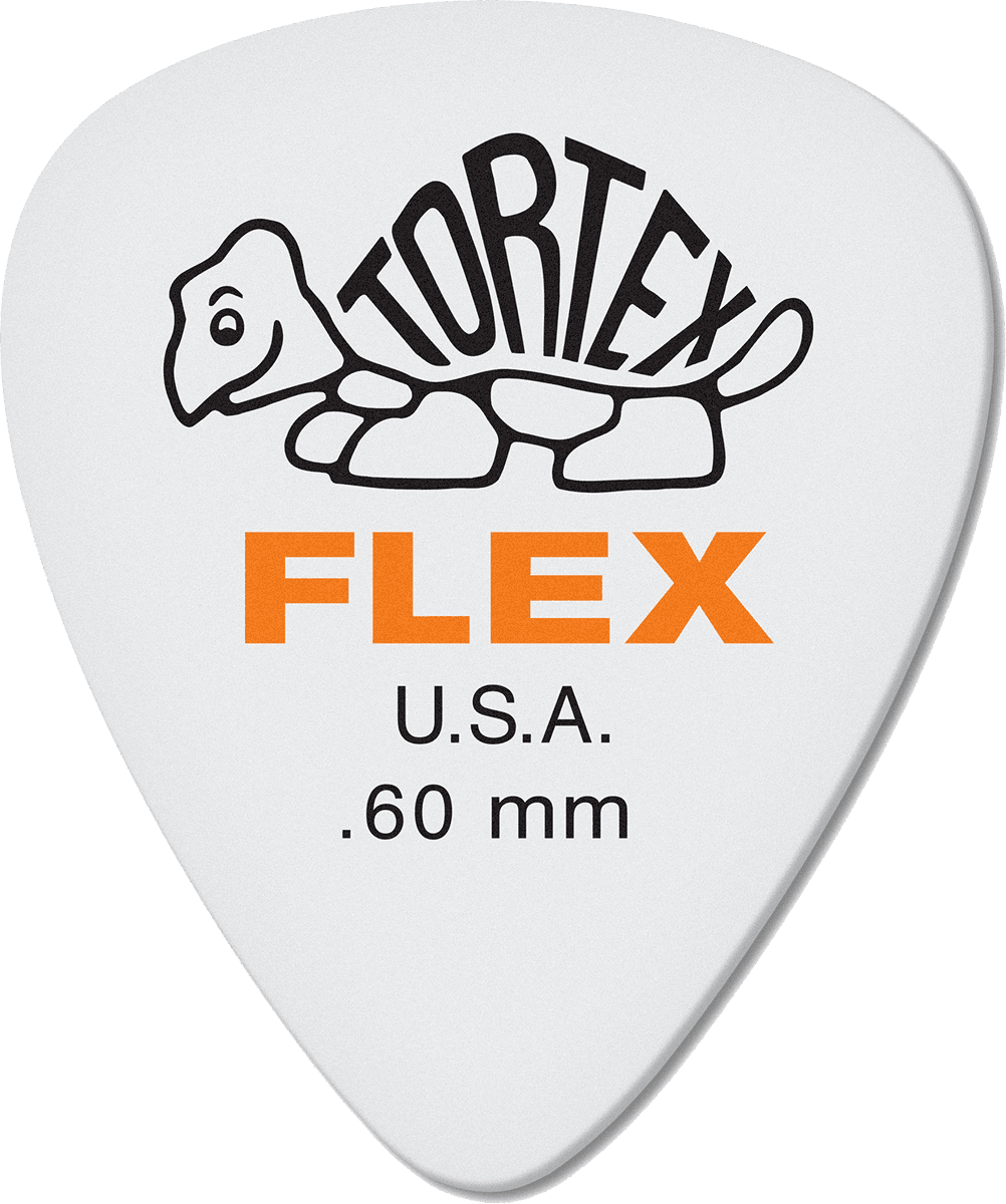 Tortex Flex Picks, Player's Pack, 12 pcs., white, 0.60 mm 