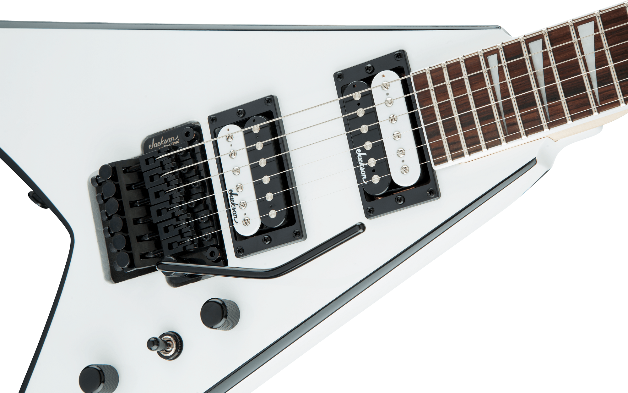 JS Series King V JS32 White with  Black Bevels