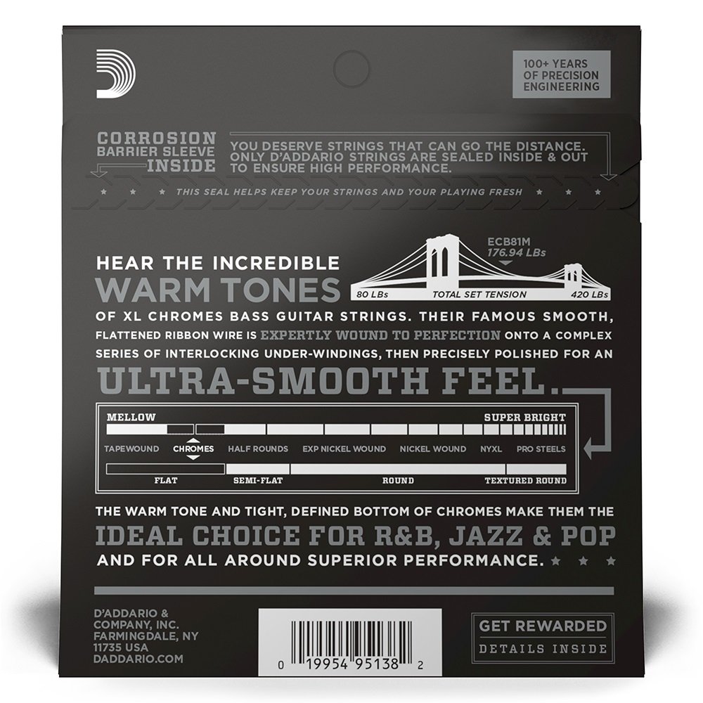 ECB81M Medium Scale Flatwound 045-100