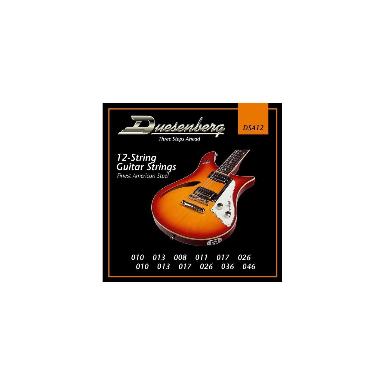 DSA12 Saitensatz für 12-Saiter E-Gitarre, 010-046
