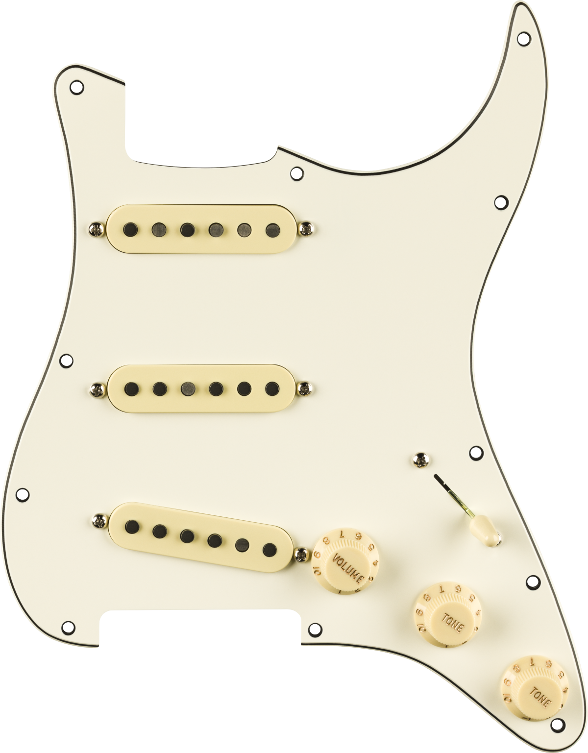 Pre-Wired Strat Pickguard Pure Vintage 59  Parchment 11 Hole