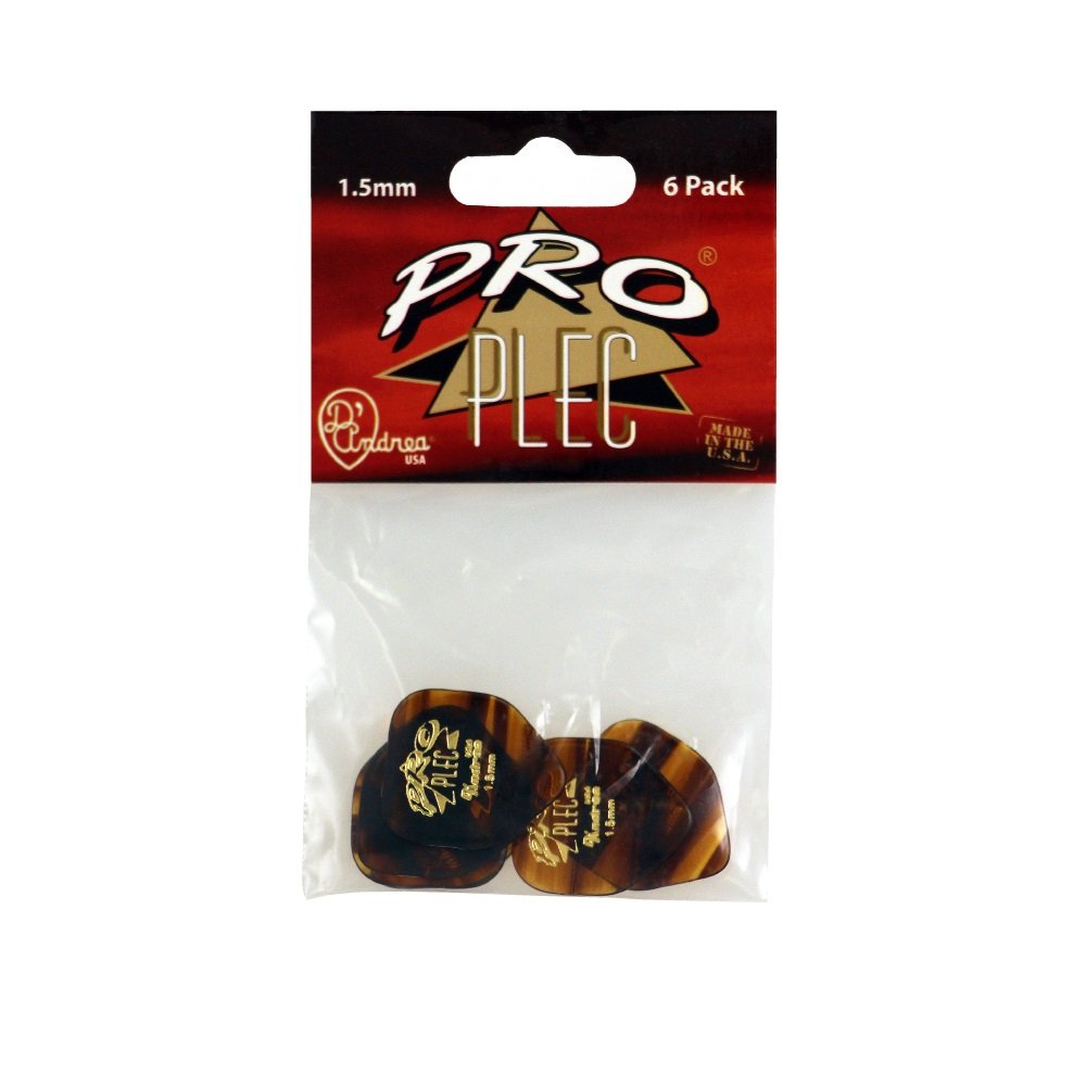 Pro Plec Picks - 330 Shape (PRO-6330), 6 pcs Pick Pack, 1.50 mm, Shell