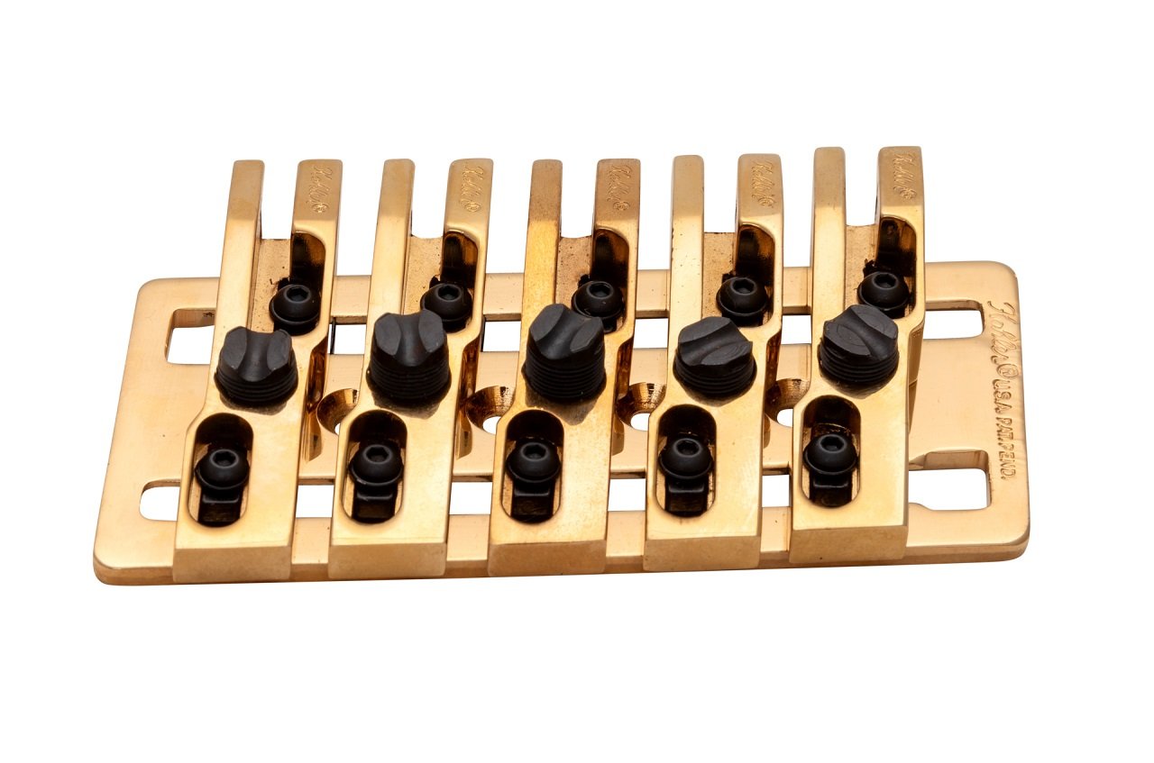 2450-W5 - 5-String Wide Bass Fixed Bridge - Gold