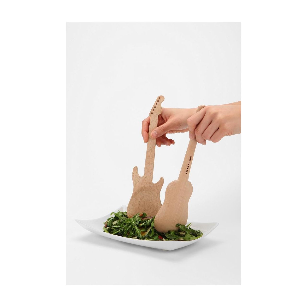 Beech Wood + Rockin Guitar Salad Servers