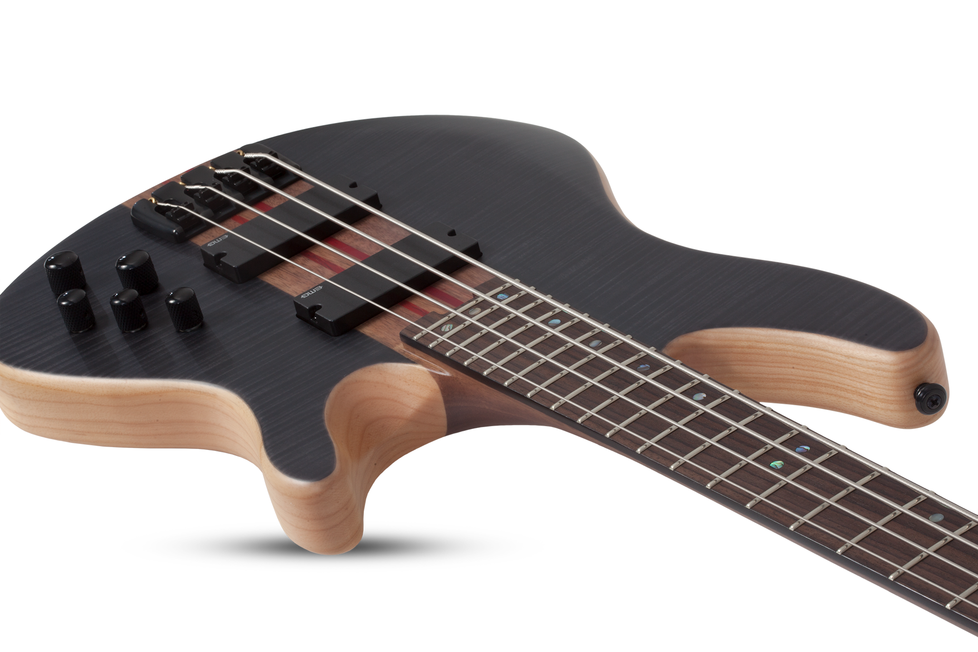 Charles Berthoud CB-4 See-Thru Black Satin E-Bass