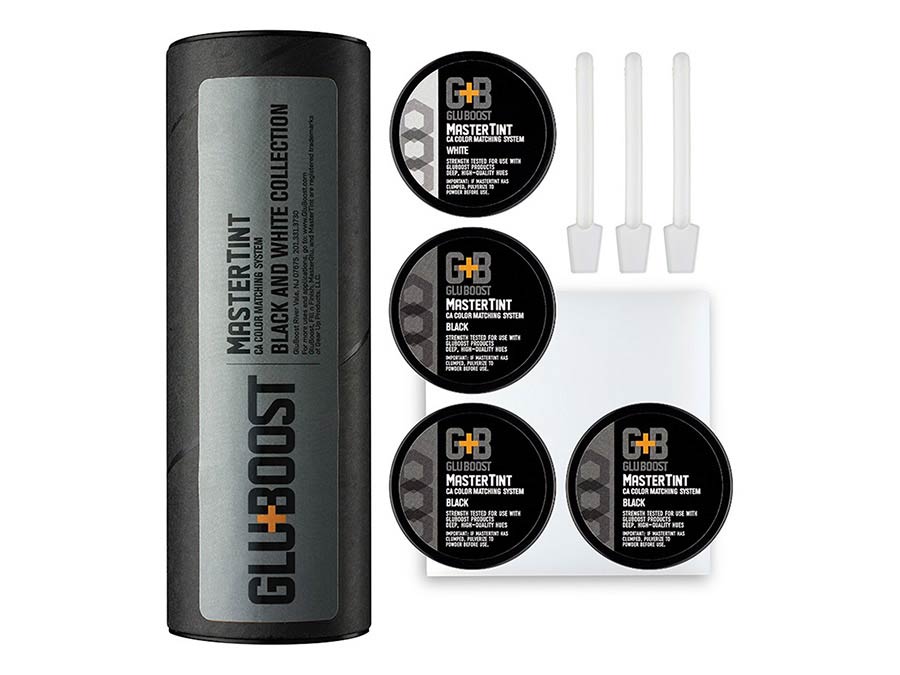 MasterTint Colour Additive for Cyanoacrylic Glue Black & White Kit