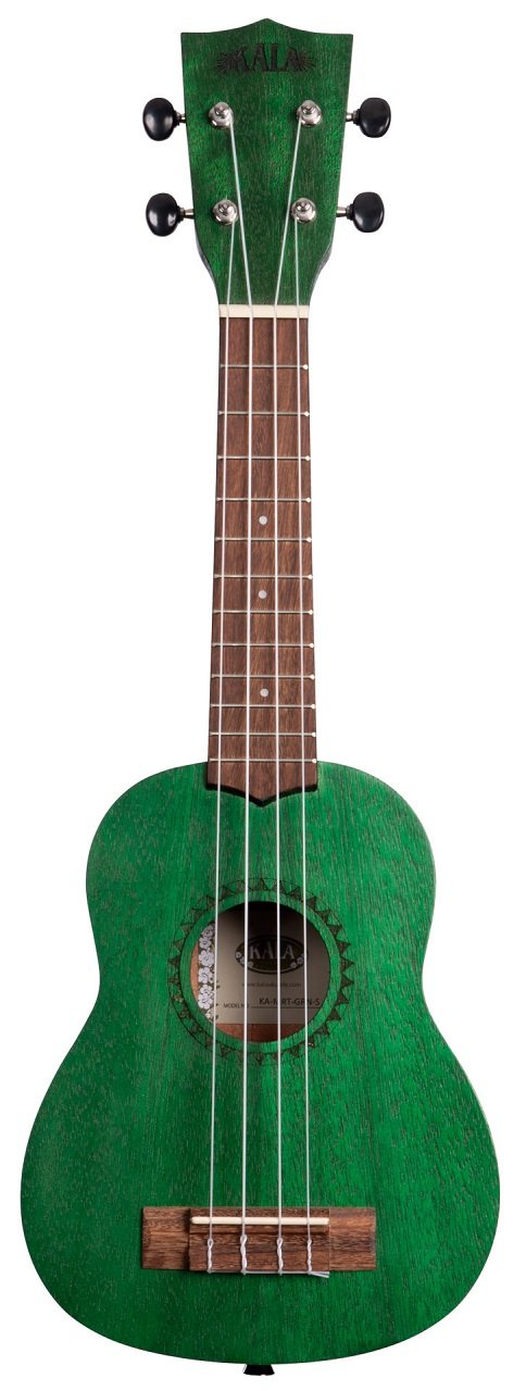 KA-MRT-GRN-S - Fern Green Watercolor Meranti Soprano Ukulele