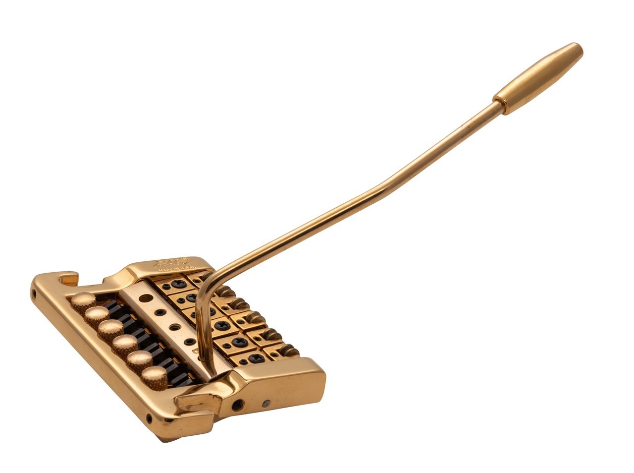 2220 - Stud Mount Guitar Tremolo (Brass Cam / Brass Saddles) - Gold