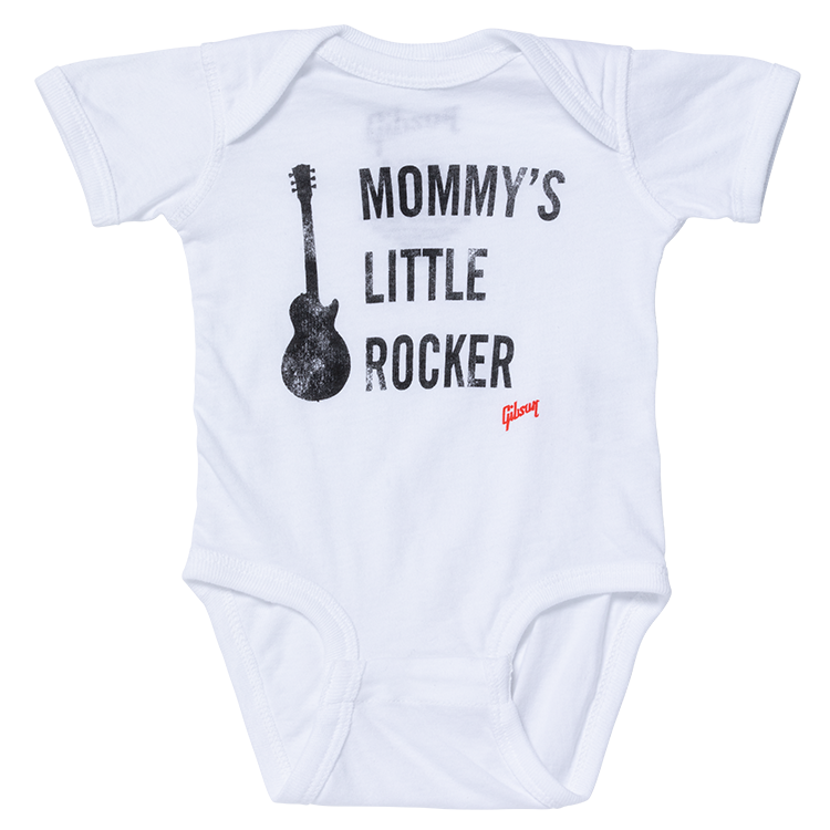 Mommy's Little Rocker Les Paul Onesie (White) 12/18 Monate