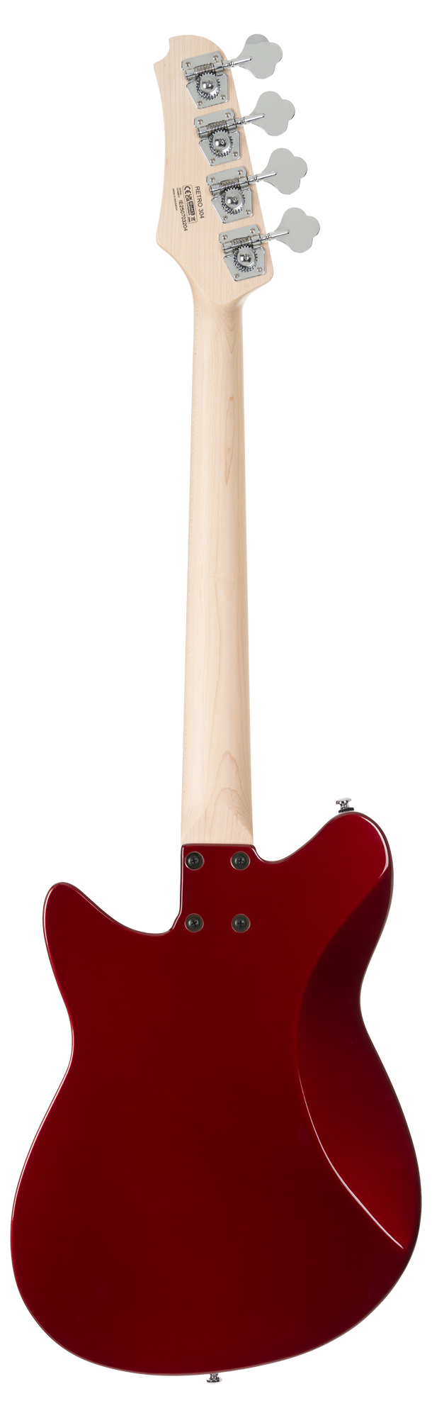 Retro 304 Short Scale Bass Candy Apple Red