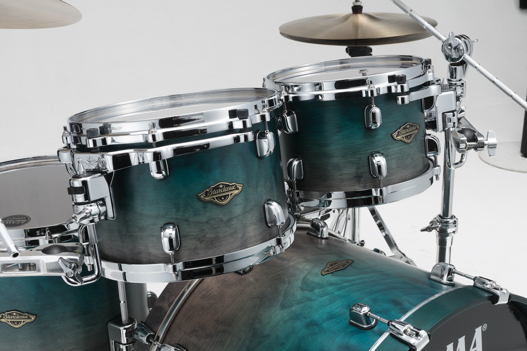 Starclassic Walnut/Birch Lacquer Shell Kit 5 teilig - Satin Sapphire Fade