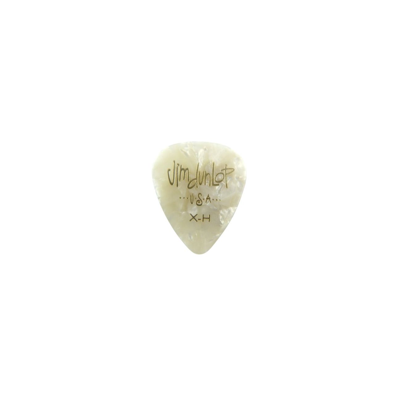 Genuine Celluloid Classic picks 12 Stück Weiß Perloid EXTRA HEAV