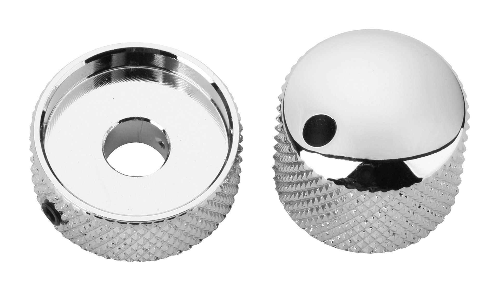 Stacked Potentiometer Dome Knob - Nickel