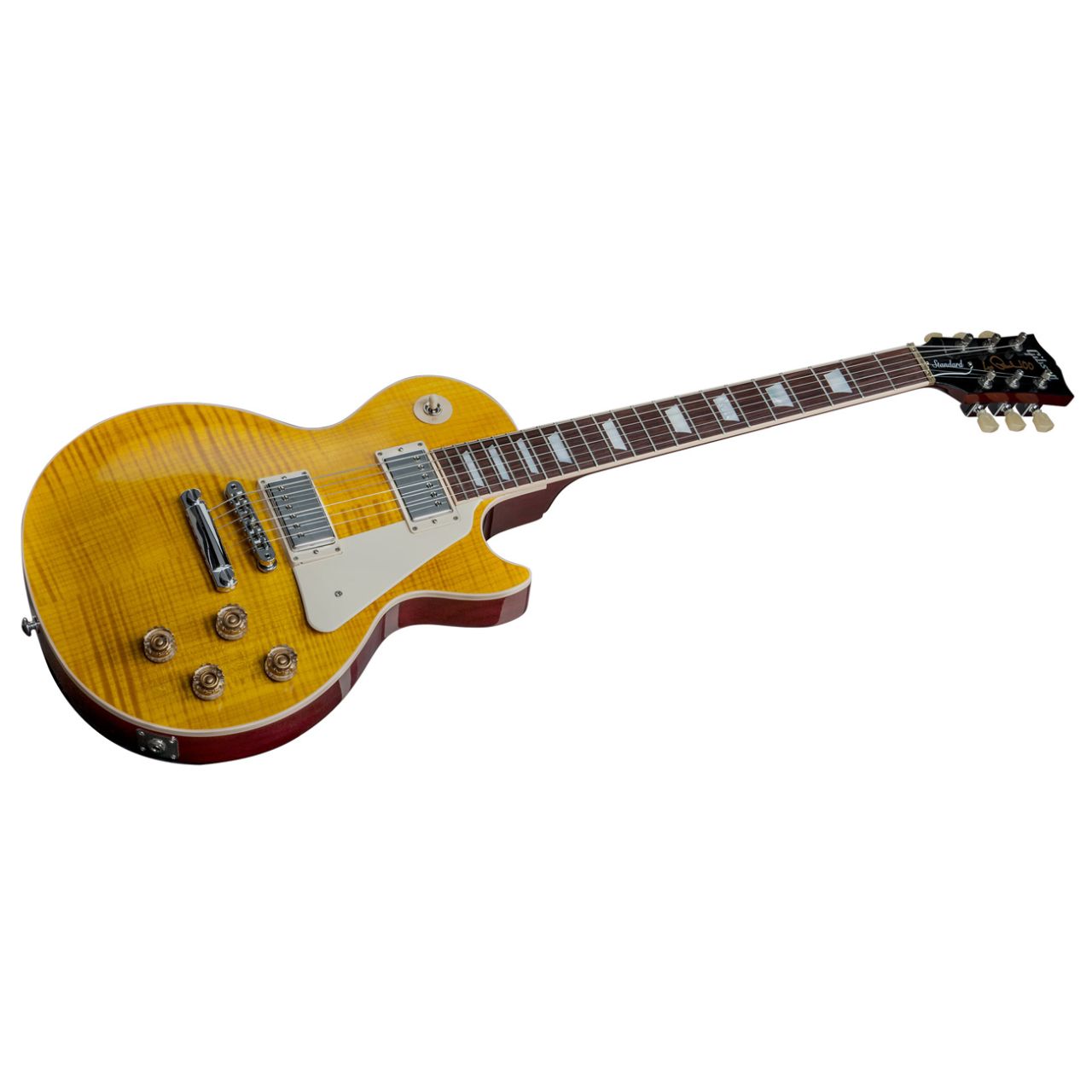 Les Paul Standard 2015 Trans Amber Cherry Back Candy - E-Gitarre