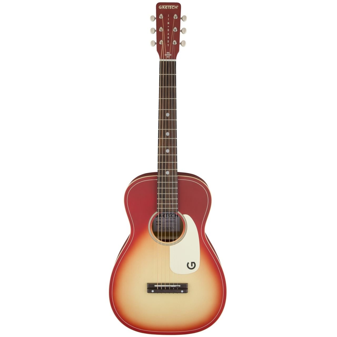 G9500 LTD Jim Dandy 24'' Scale Flat Top Guitar - Chieftain Red Burst