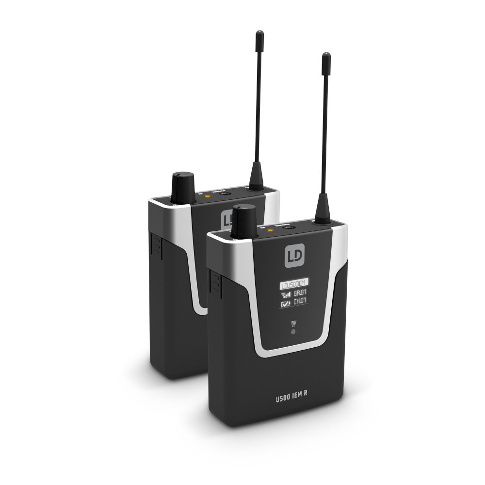 U508 IEM BUNDLE In-Ear Monitoring-System mit 2 x Bodypack - 863 - 865 MHz + 823 - 832 MHz