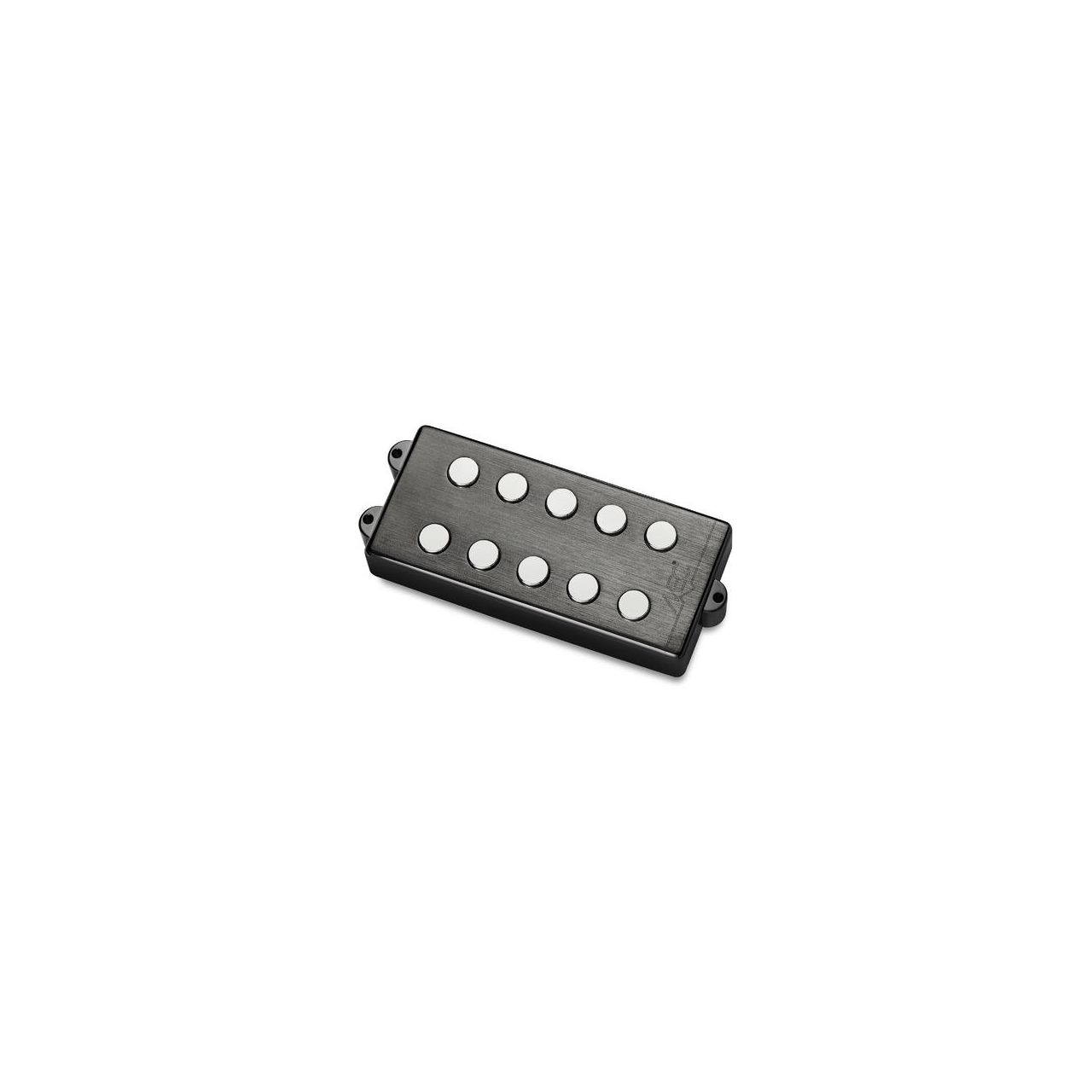 Passive MM-Style Bass Pickup, Metal Cover, 5-String, Neck - Brushed Black Chrome 