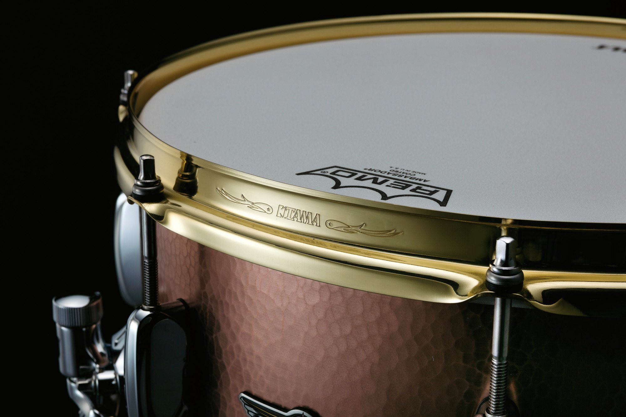 14" x 6,5" Reserve Hand Hammered Copper Snaredrum