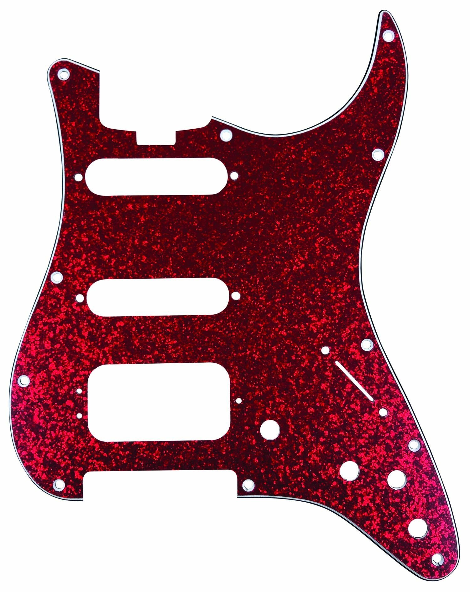 ST-Style HSS Pickguard (DPP ST RDS HSS), Red Sparkle