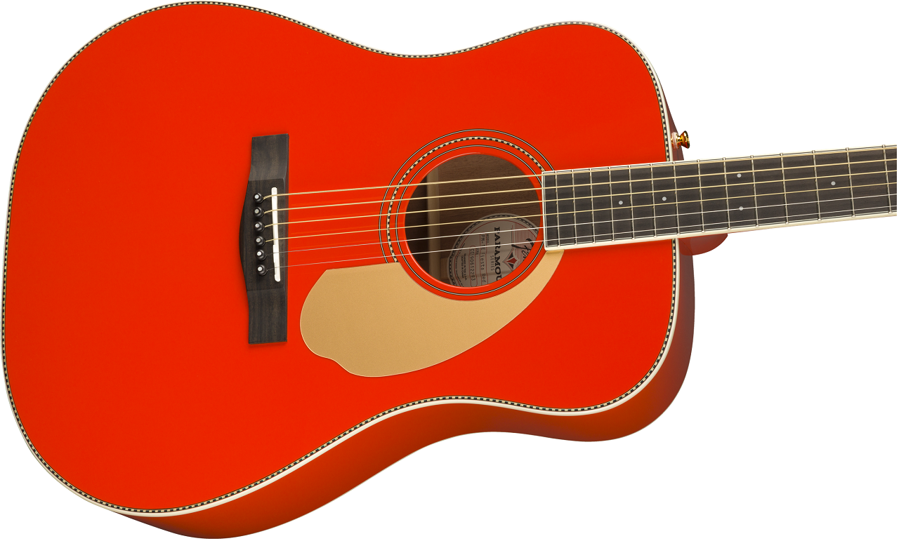 PM-1 Deluxe Dreadnought with Case, Fiesta Red 