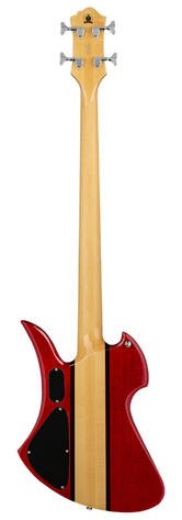 Heritage Classic Mockingbird Bass, 4-String - Quilted Maple Top, Transparent Red