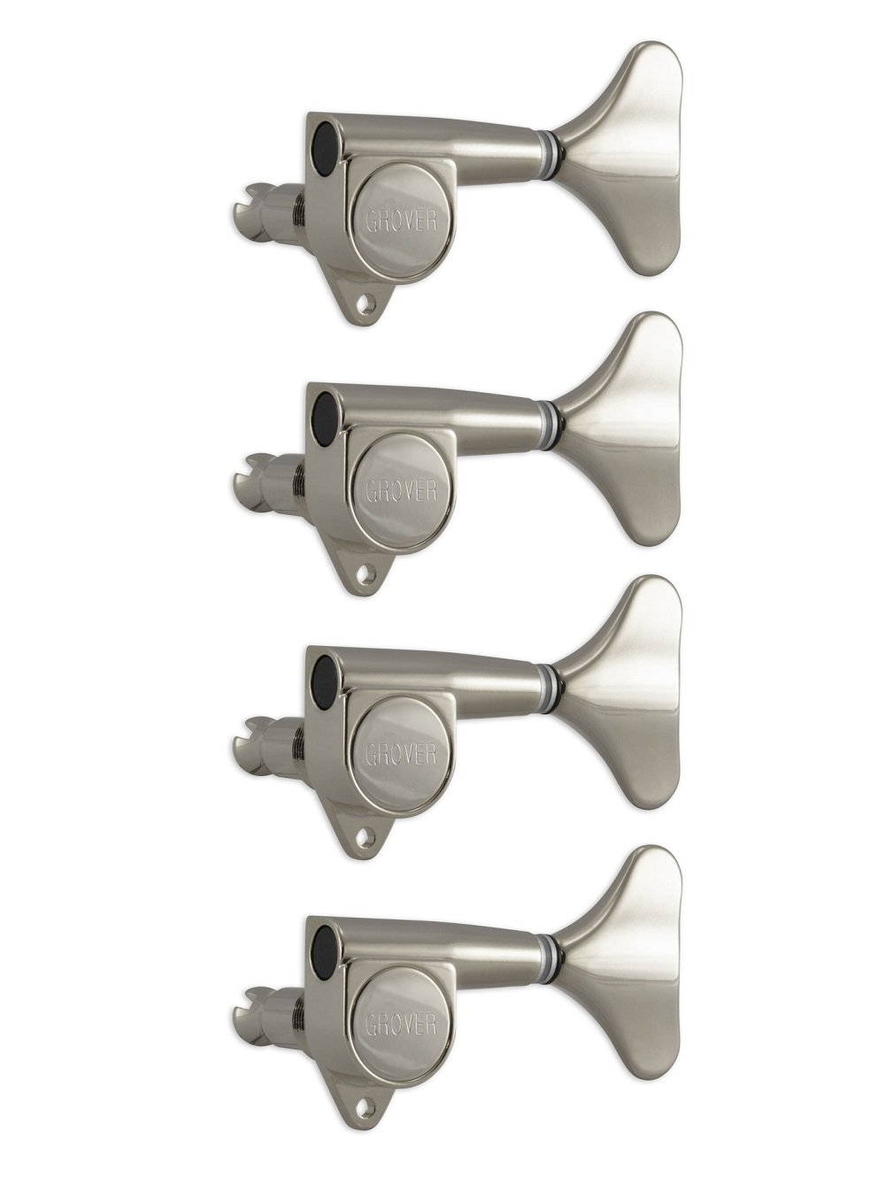 144N4 Mini Bass Machines - Bass Machine Heads, 4-in-Line, Bass Side (Left) - Nickel