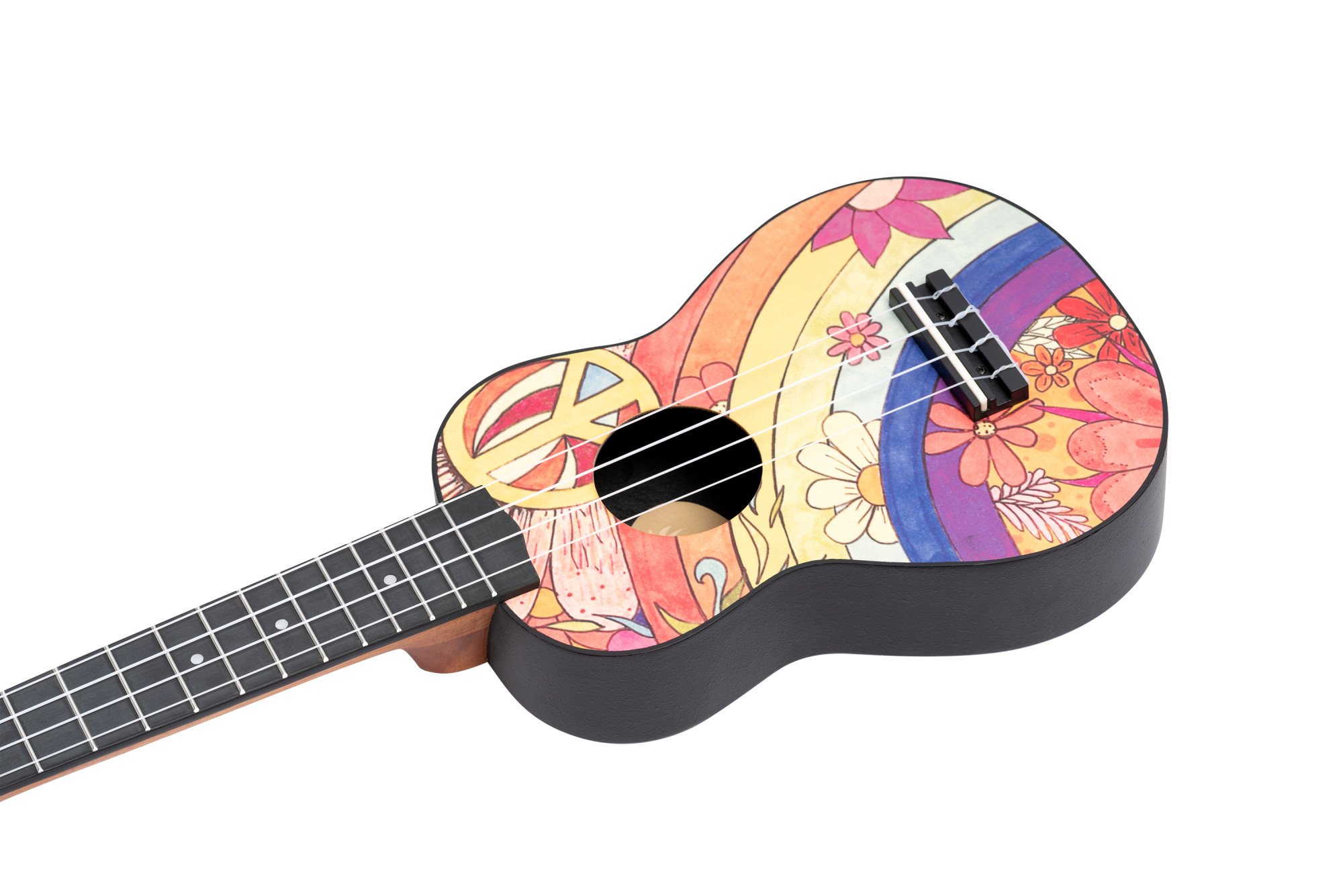 K2 Series Soprano Ukulele Lefty Set - Agathis / Peace '68"