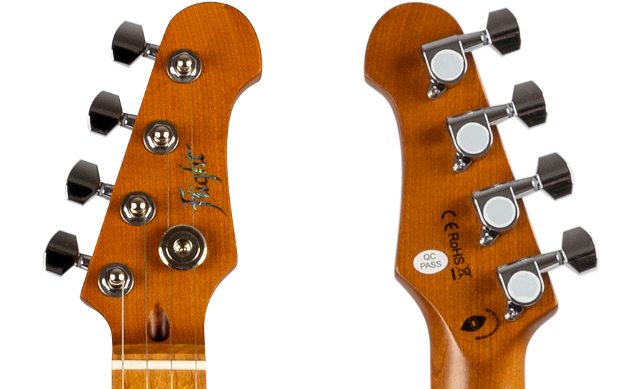 Pathfinder Ocean Blue Baritone Electric Ukulele