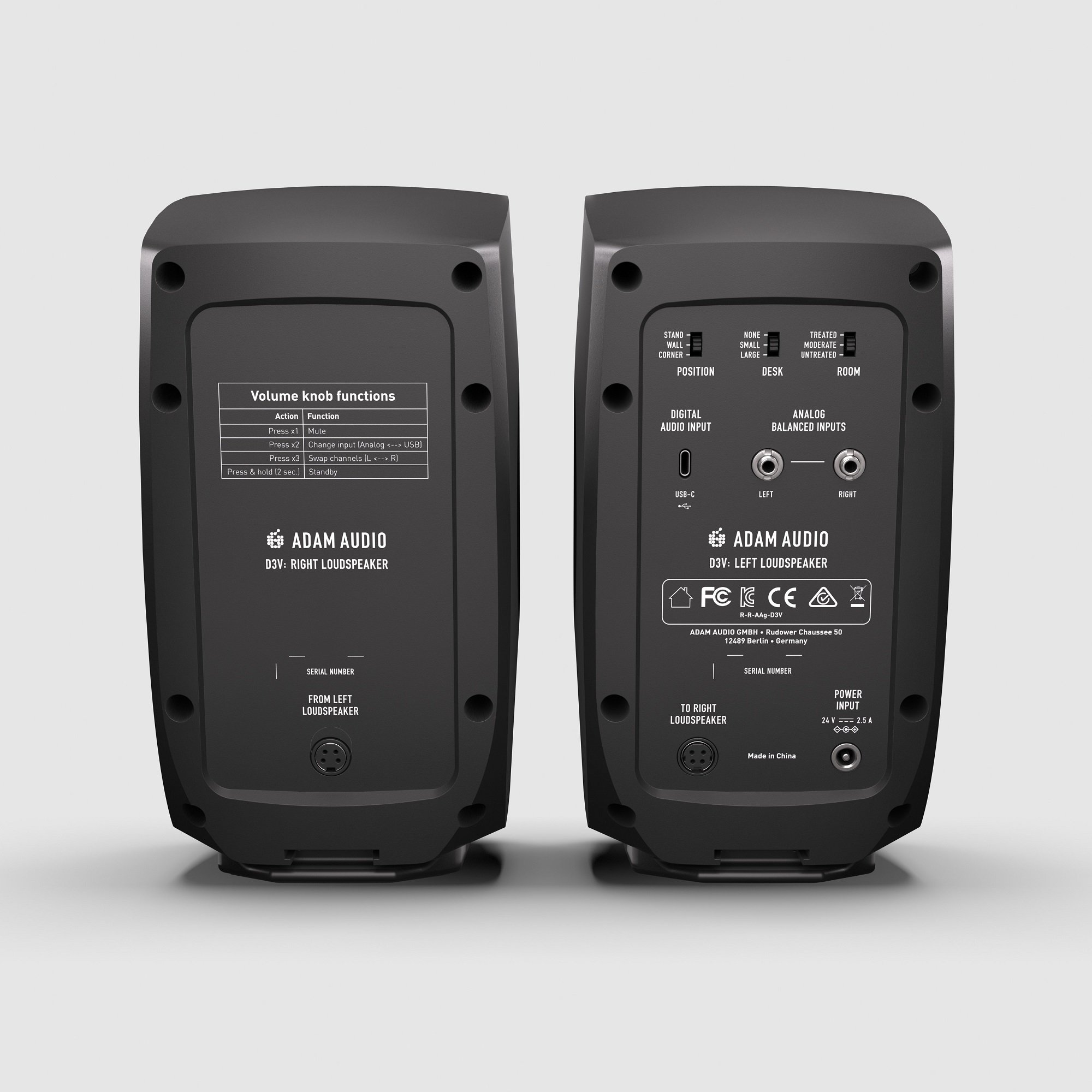 D3V Pair Black Desktop-Monitorsystem