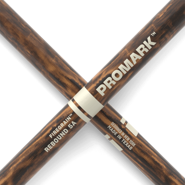 Rebound 5A FireGrain Hickory Drumstick, Acorn Wood Tip, 4-Pack