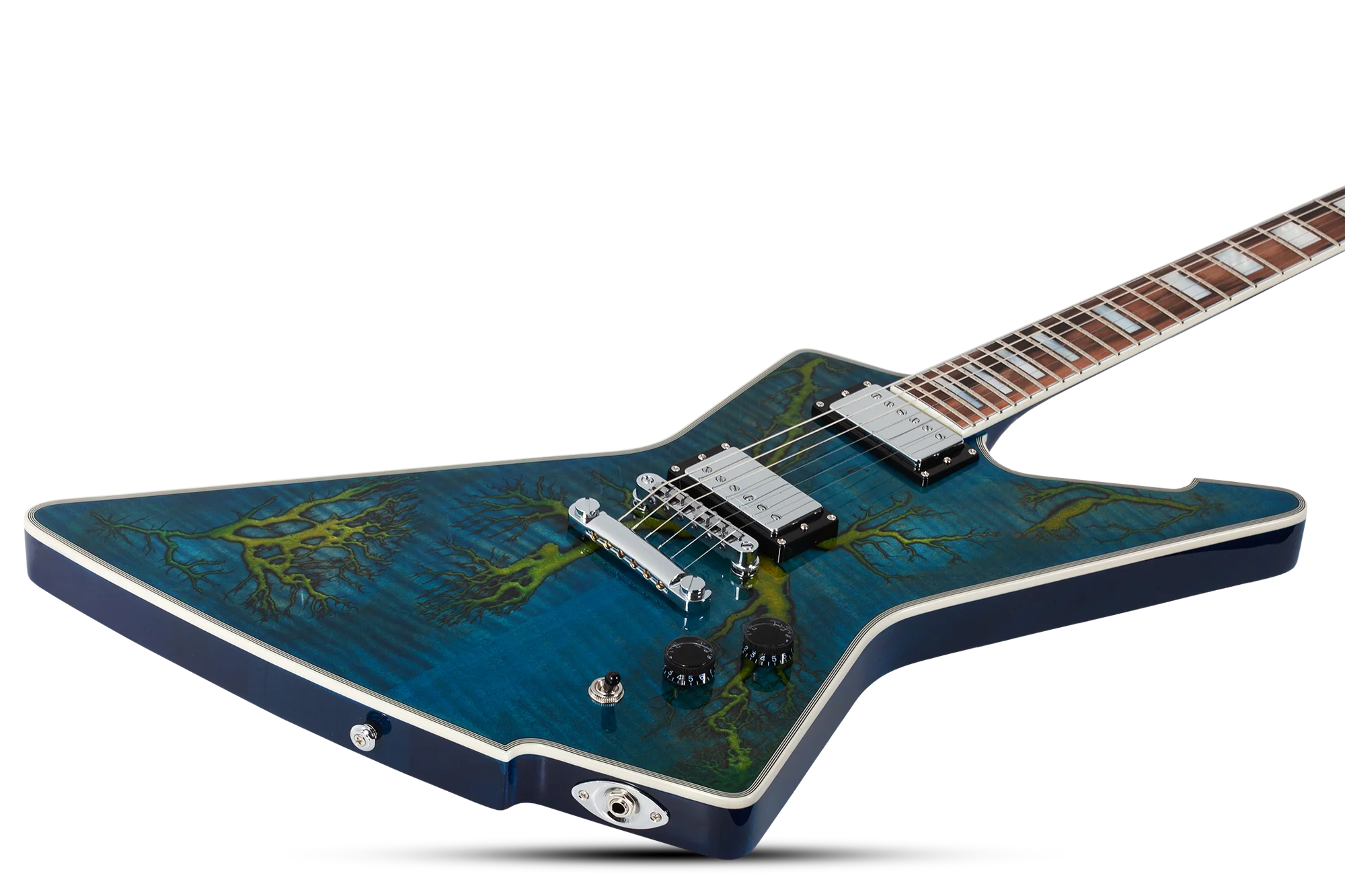 E-1 Electro Resin Transparent Blue E-Gitarre