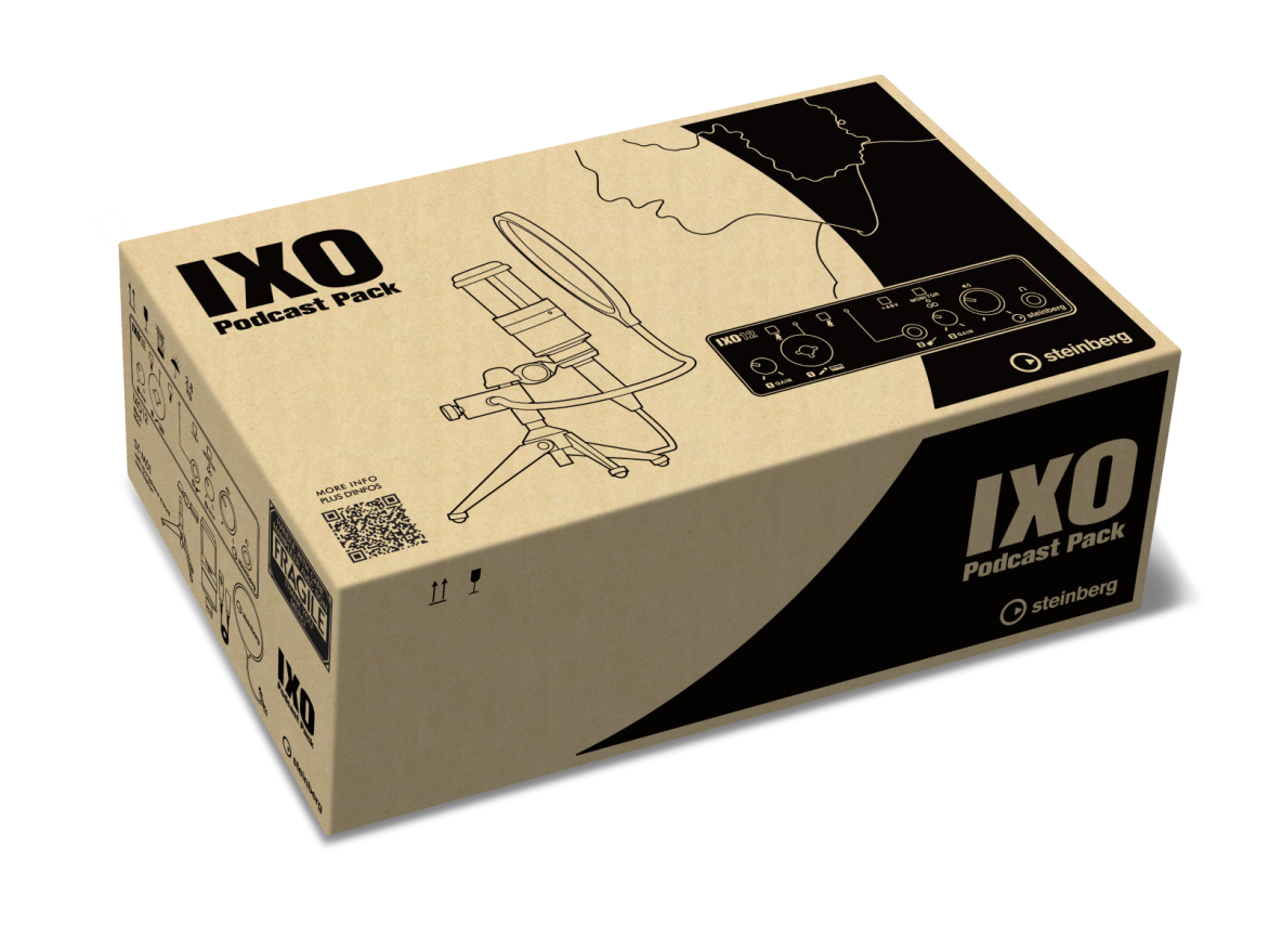 IXO Podcast Pack - IXO12 Interface with Microphone Bundle and Software Packag