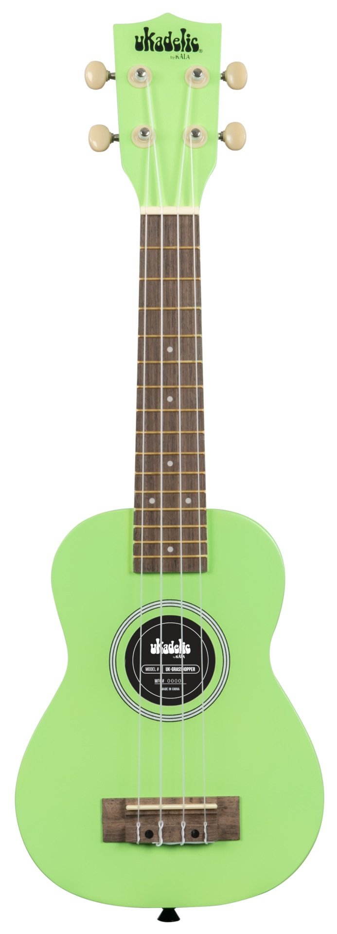 Ukadelic Soprano Ukulele Grasshopper
