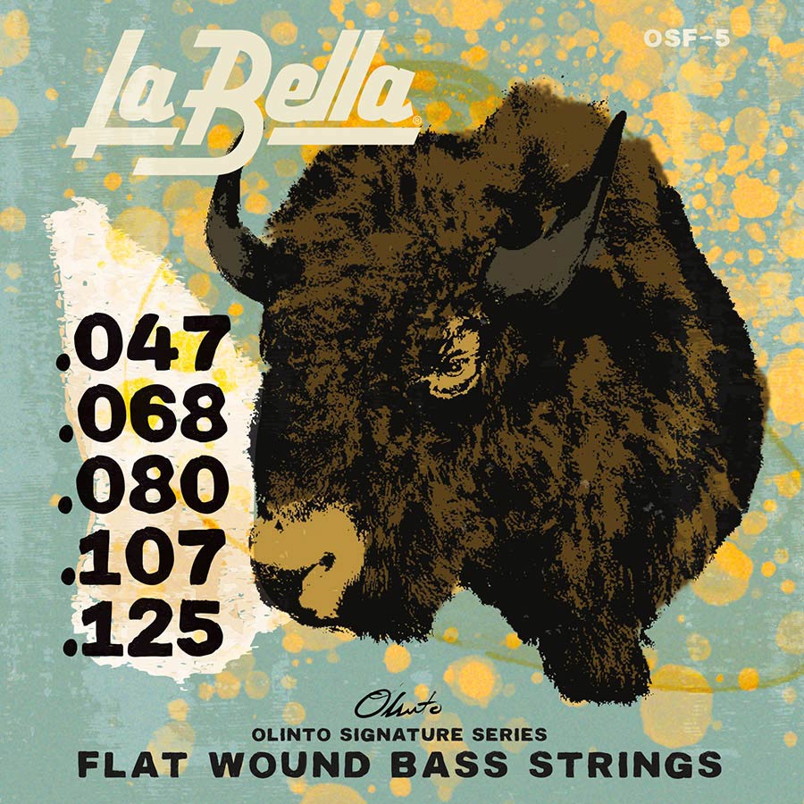 L-OSF-5 Olinto Signature Flats Stringset 5-Saiter E-Bass .047-.125