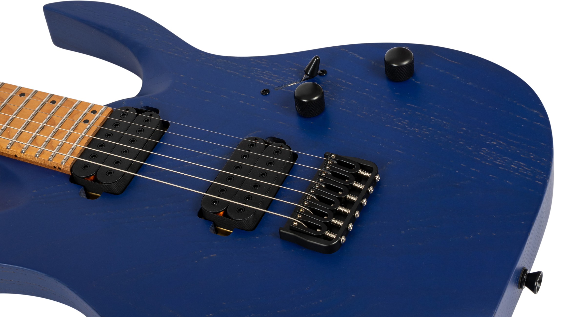 S-600 ABL E-Gitarre Swamp Ash Blue Stainless Steel