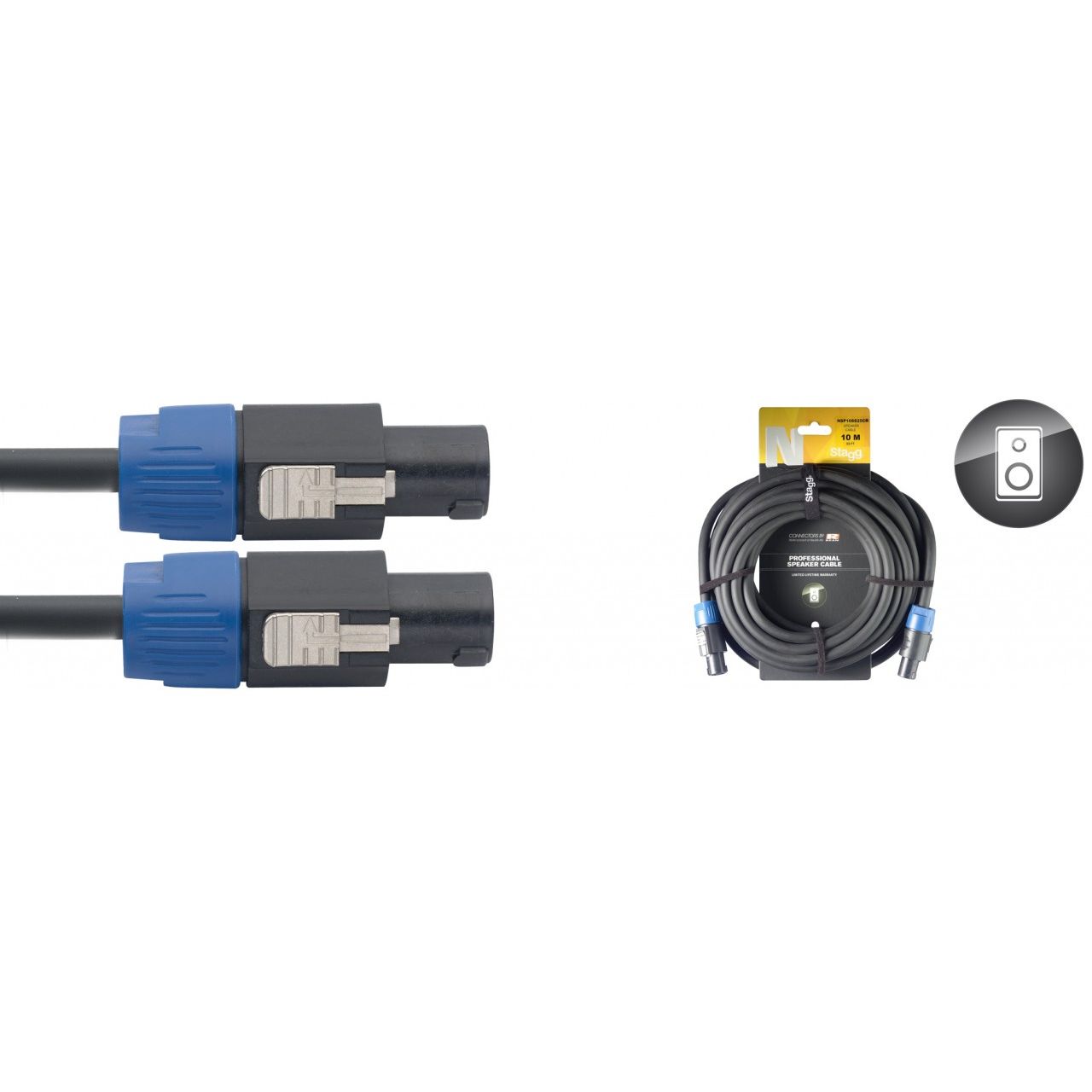 Lautsprecherkabel 4x2,5mm² - SpeakON - 20m