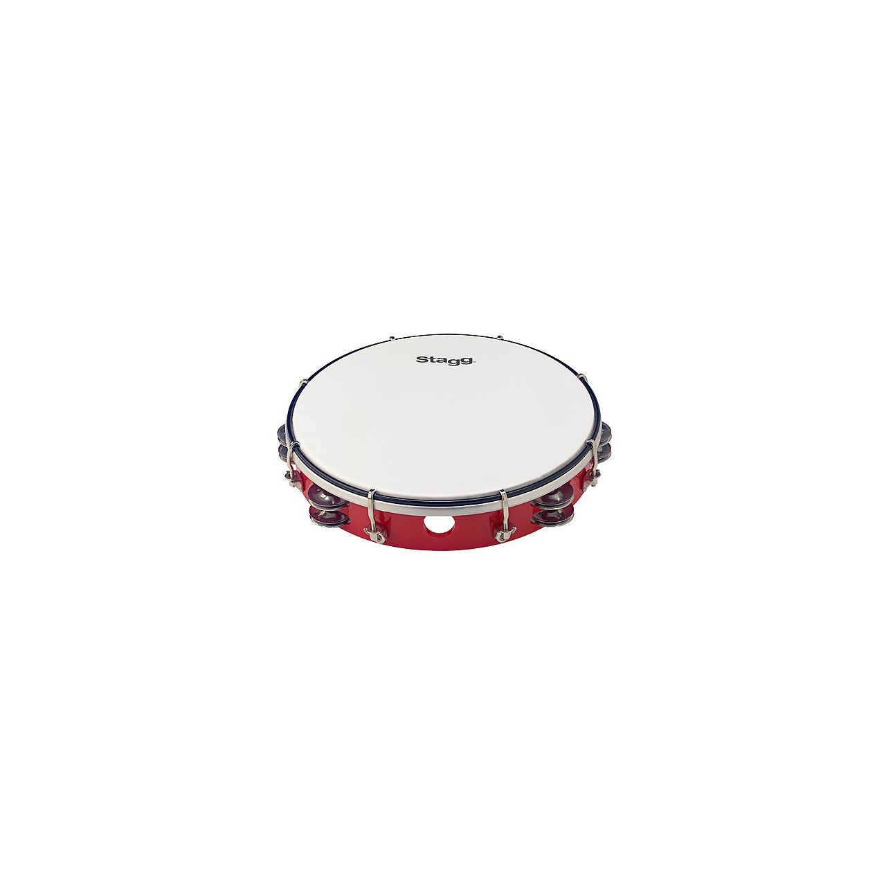 12''TAMBOURINE 2ROW JG/PLAST RD