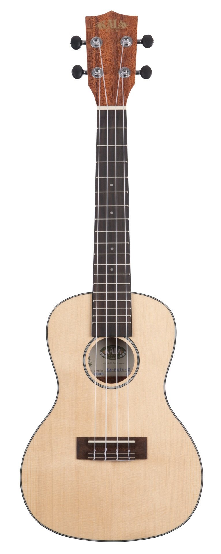 KA-SSTU-C Travel Concert Ukulele Solid Spruce with Bag