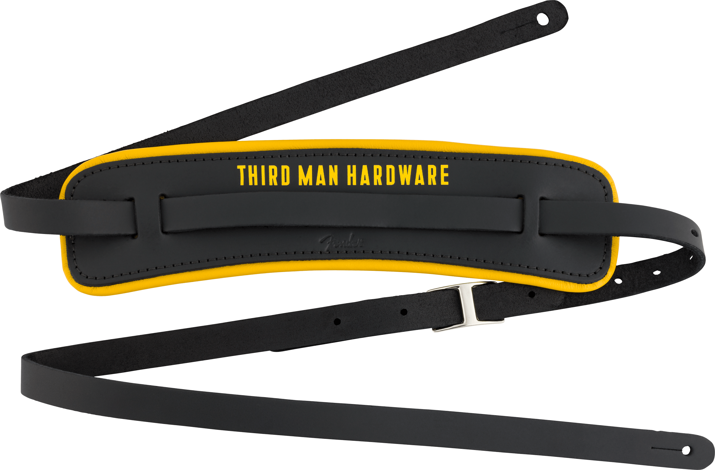 Third Man Leather Strap Black/Yellow