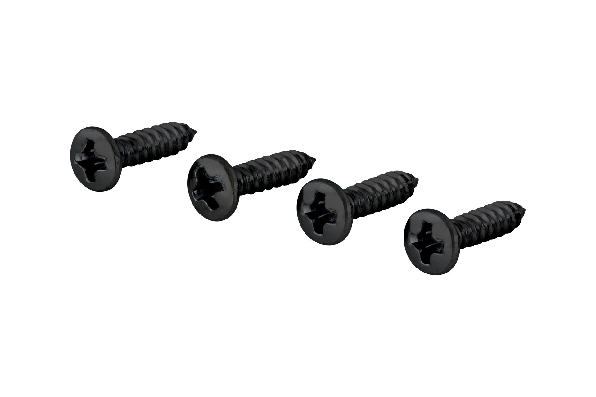 Pickguard Screw, 2,2 mm x 9,5 mm, 4 pcs. - Black