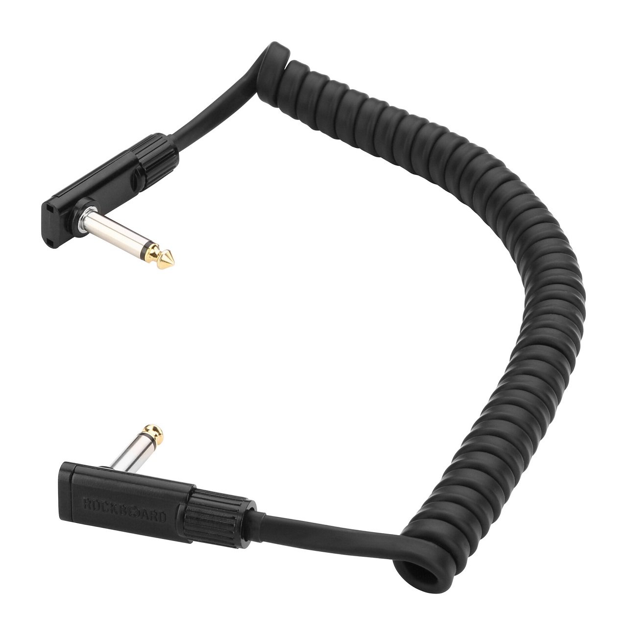 Black Coiled Series Flat Patch Cable - 150 cm / 59 1/16"