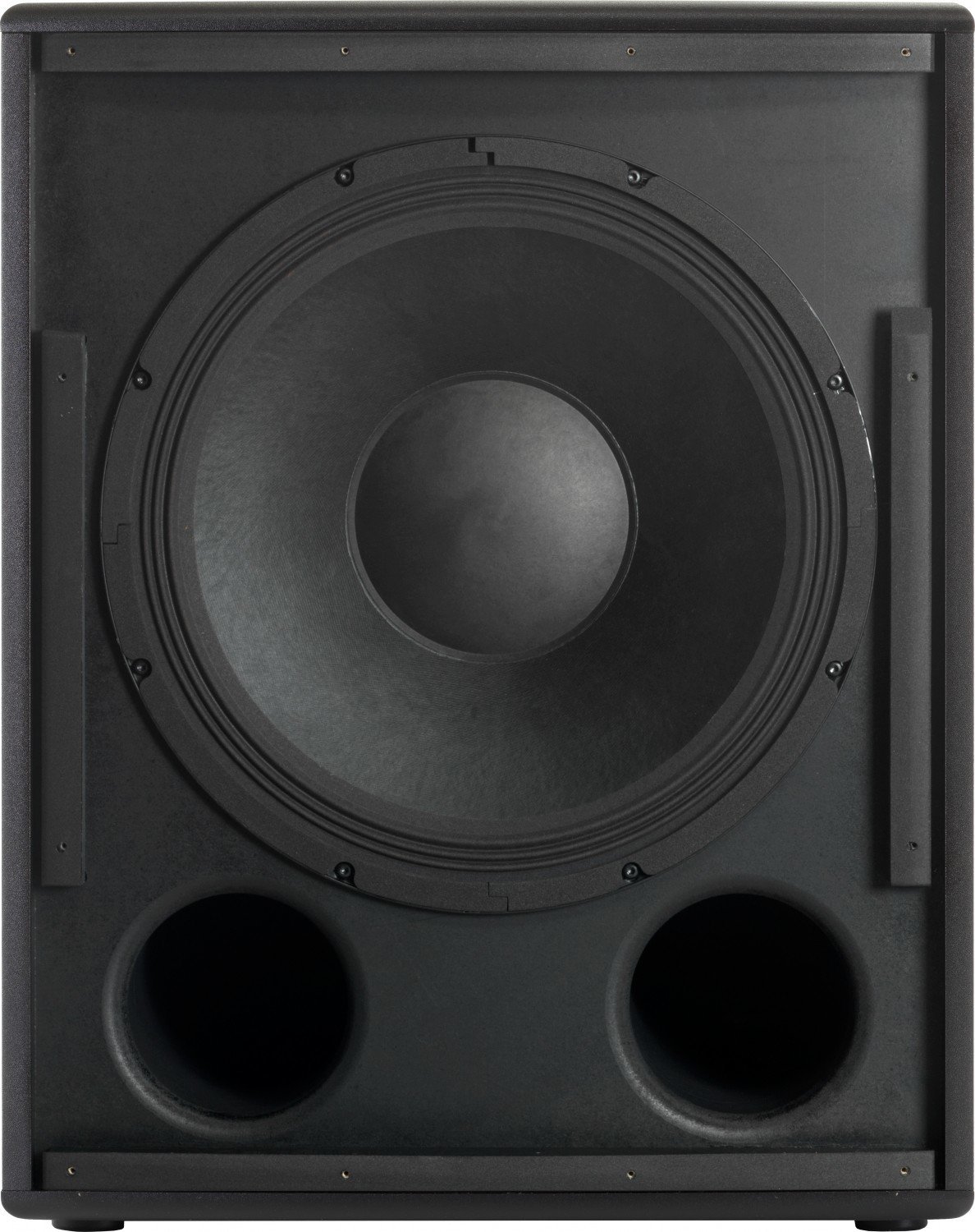 JBL IRX-115S Detailansicht – verstärkte Front-Abdeckung und Honeycomb-Muster im MDF-Gehäuse
