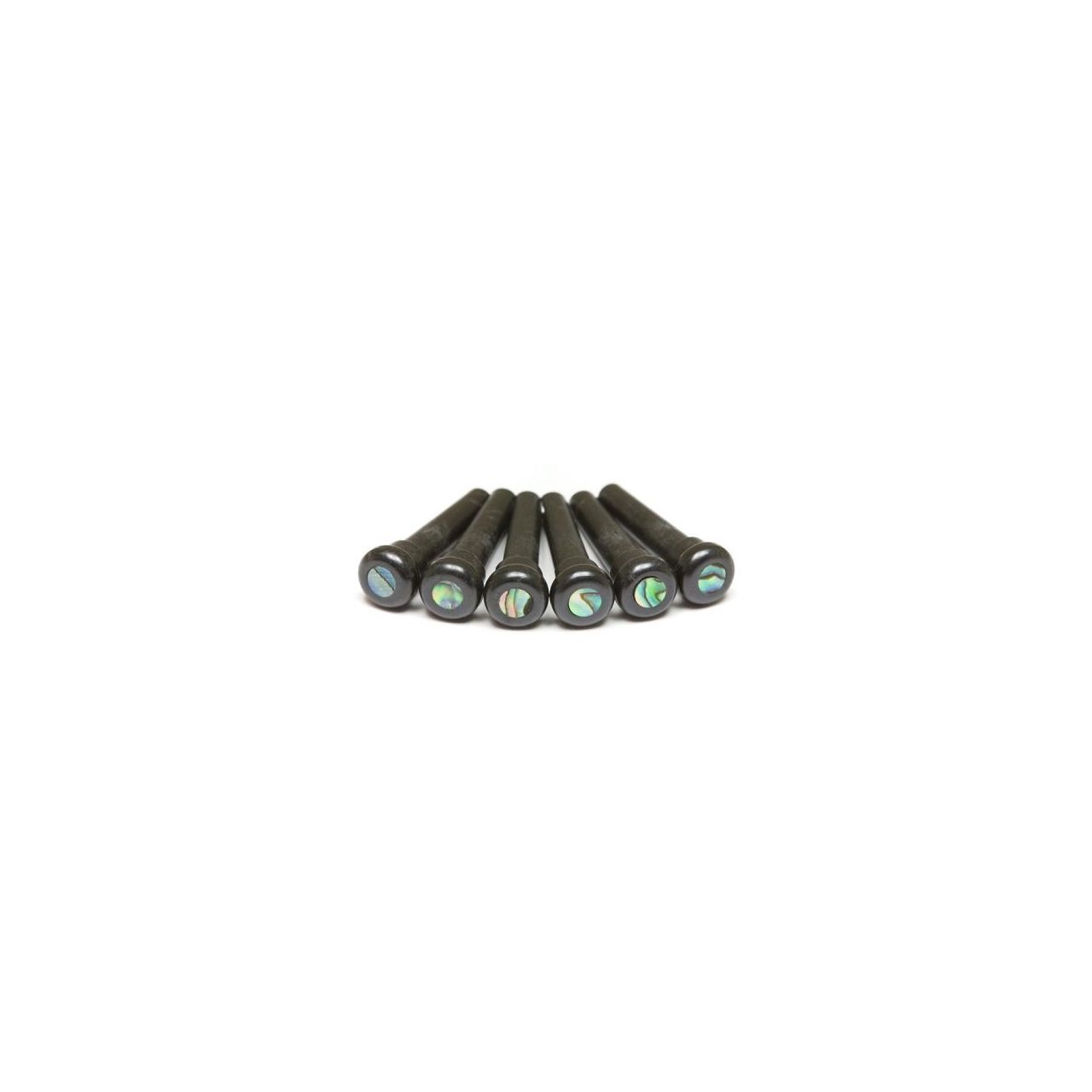 TUSQ Bridge Pins 4 mm Paua Shell Inlay (schwarz), 60 pcs